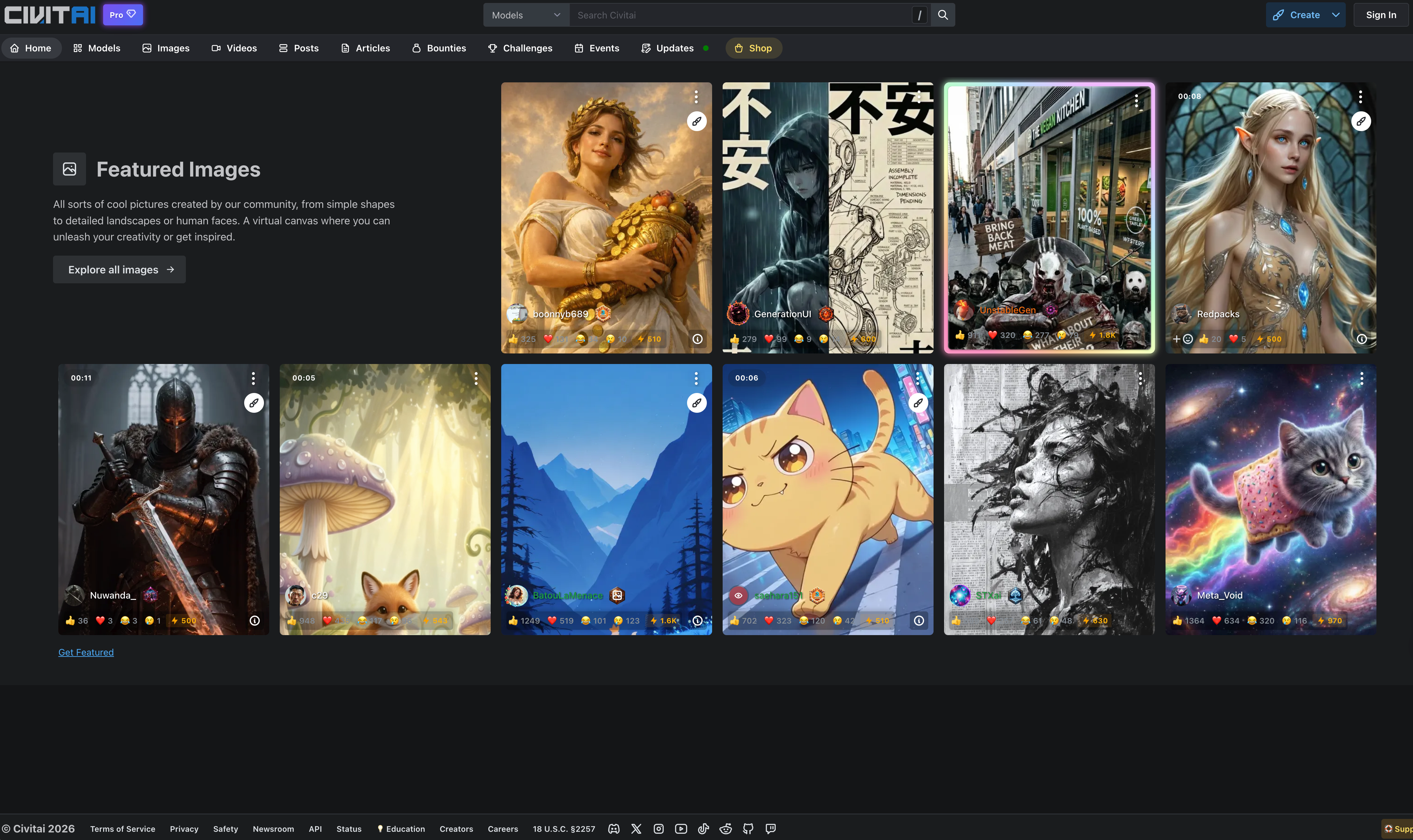 AI图片生成网站Civitai