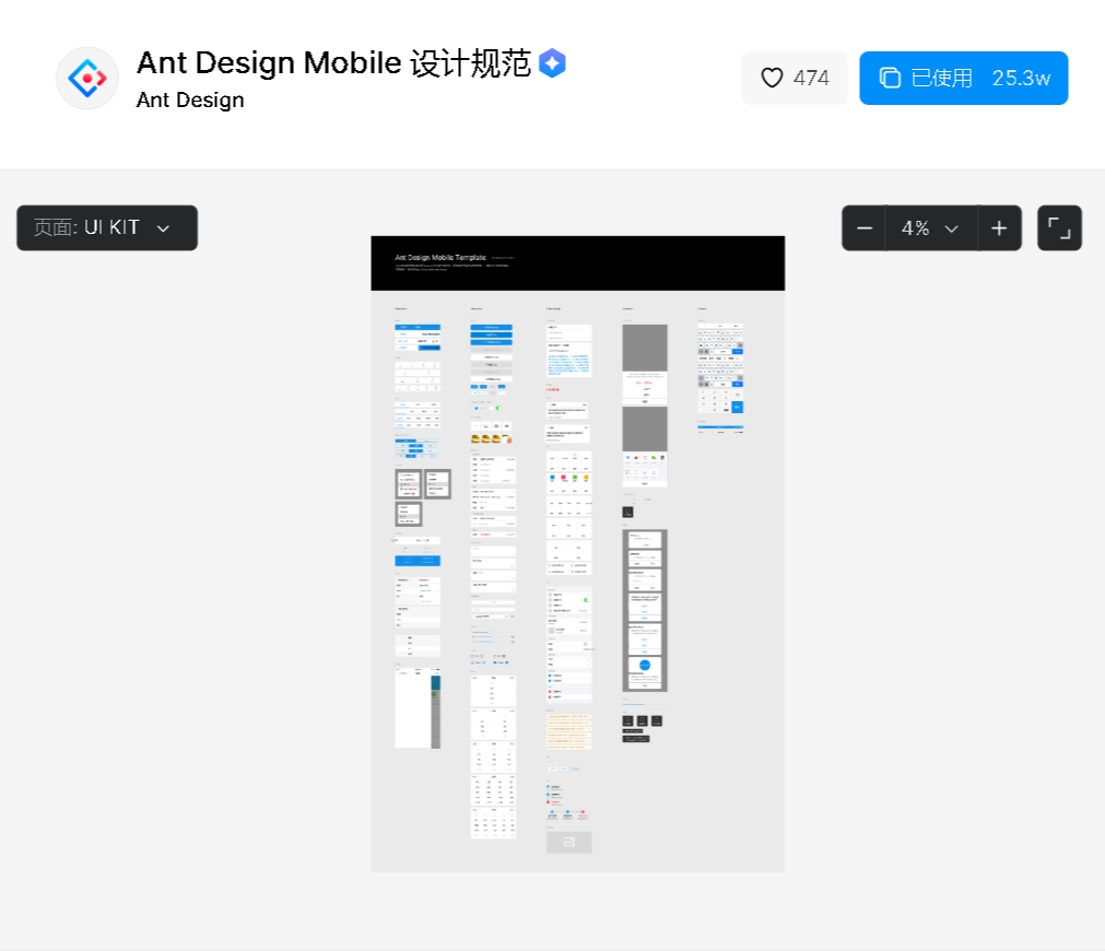 Ant Design风格Axure组件移动端全套资源打包给你！