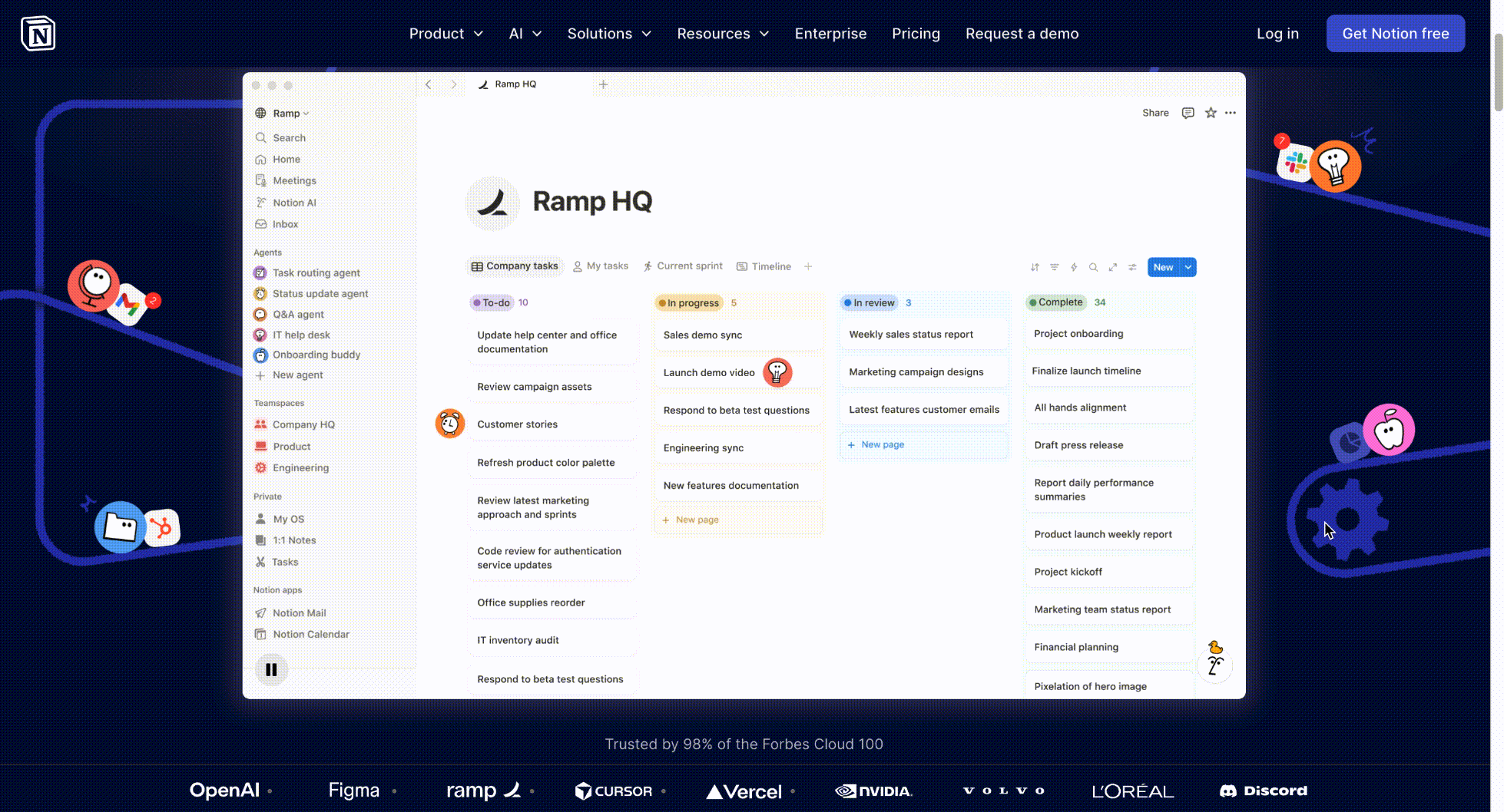 Notion平台交互设计界面