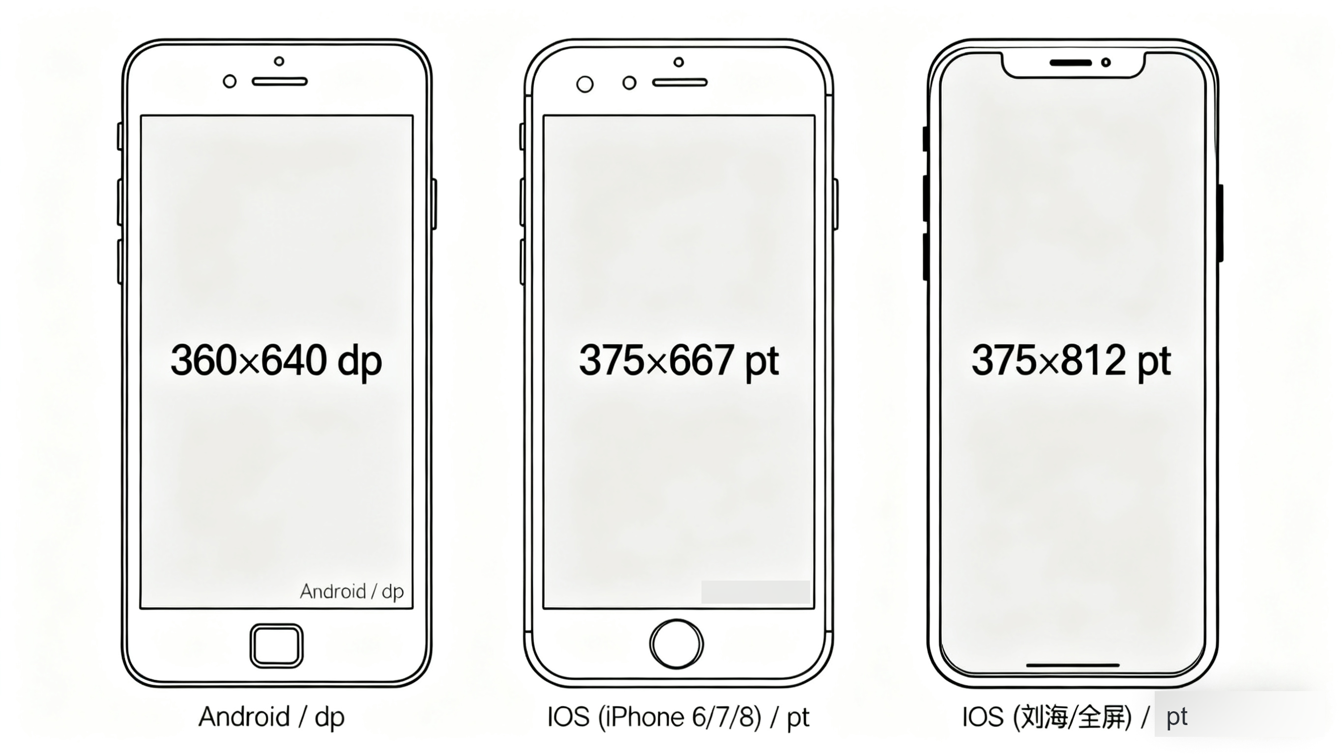 Android 和 iOS 常用像素