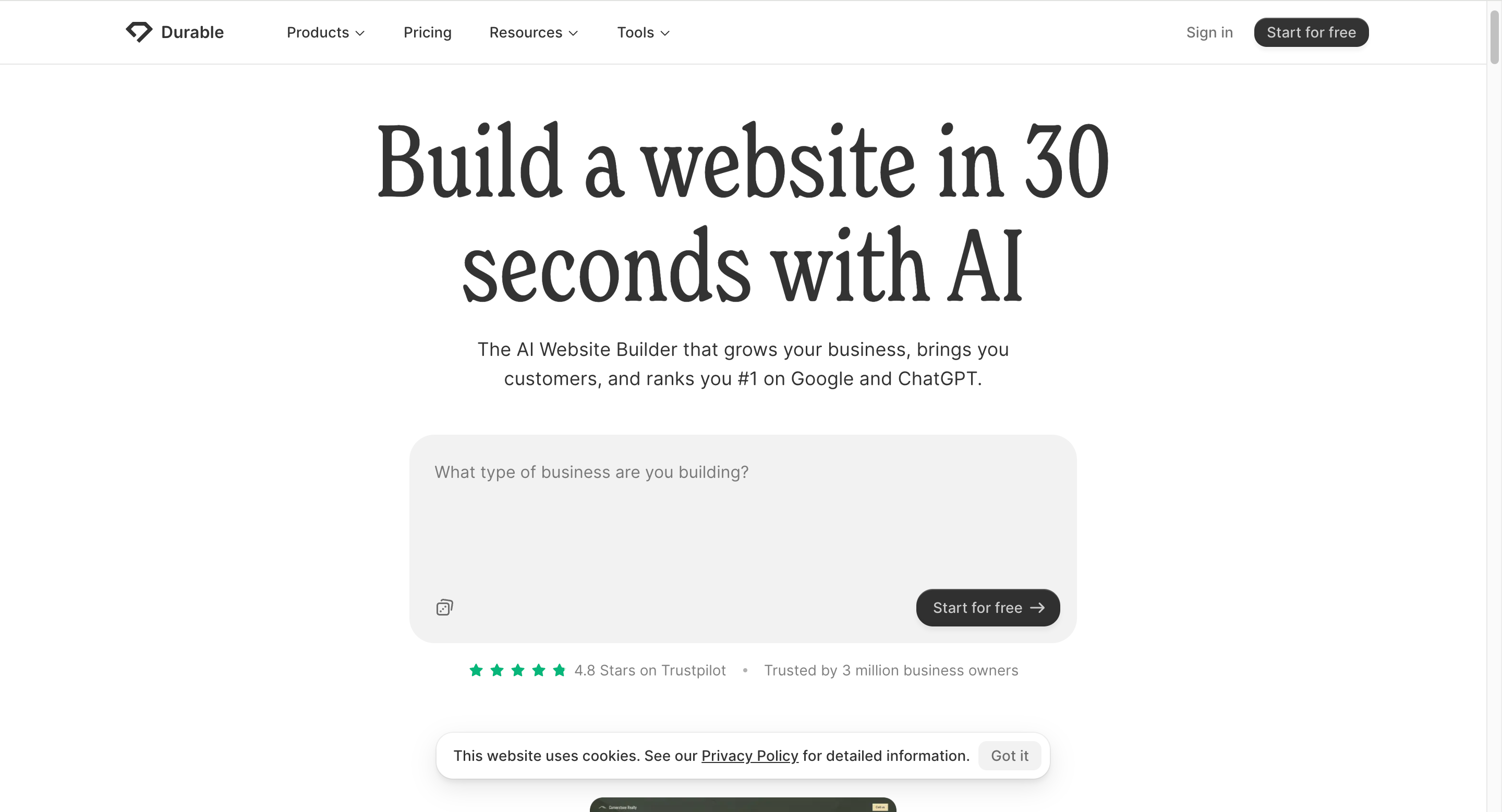 极速建站的AI无代码工具